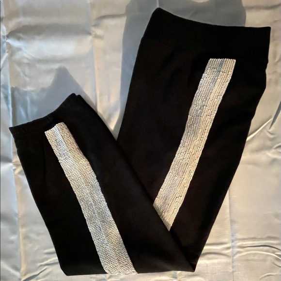 💕VS PINK💕RARE💕PEARL BLING LOGO SIGNATURE PANT M - Picture 4 of 7